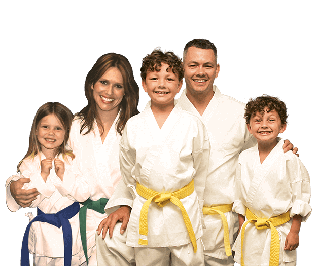 Martial Arts Lessons for Families in Westerville OH - Group Family for Martial Arts Footer Banner